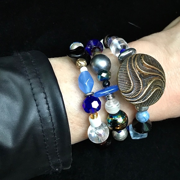 Hand Crafted Jewelry - Handmade Bracelet with Vintage and Modern Elements (NB50-4H)